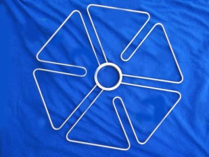 Wieszak na kieliszki fi 50 satyna